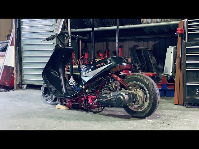 確認用 フレームアレンジ フレーム塗装見えない部分もしっかり手を入れる🛵💨【AF18/25DIO