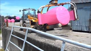 JCB TM310 Agri - Wrapping and Stacking Bales [HD]