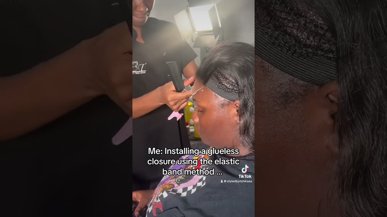 5x5 Elastic Band Glueless Closure Sew In