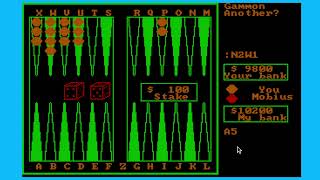 Backgammon DOS screenshot 2