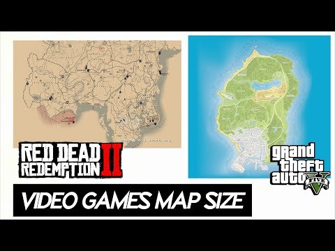 Video Game Maps SIZE comparison 2019 | Including 20+Games (Red dead 2 , Fallout 76 u0026 more)