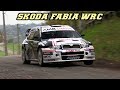 Skoda Fabia WRC - anti-lag Turbo and backfire sounds