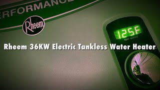 Rheem 36kw Tankless Water Heater Install