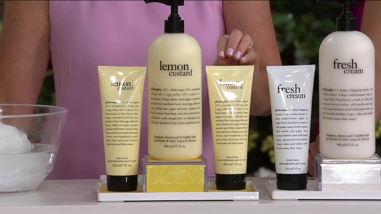 philosophy supersize shower gel & duo of body lotion on QVC YouTube