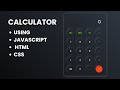How to make a calculator using HTML CSS And JavaScript