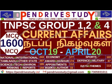 tnpsc current affairs | tnpsc 365 | current affairs in tamil | current affairs 2020 | tnpsc online