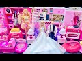 13 Minutes Satisfying with Unboxing Cute Princess Bed &amp; Bedroom Collection Toys Review | ASMR