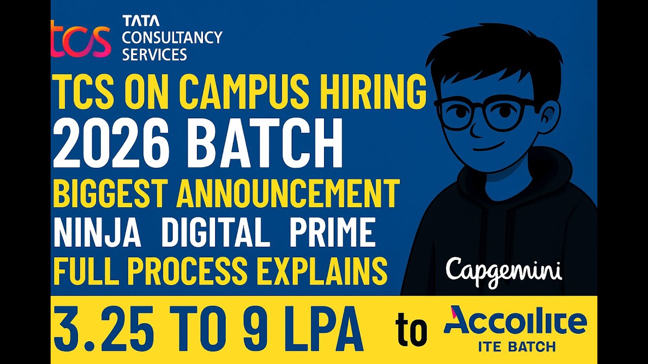 tcs digital placement papers 2026 | prepinsta Images... TCS 2026 Batch On-Campus Hiring | Ninja, Digital & Prime | Full Process ...