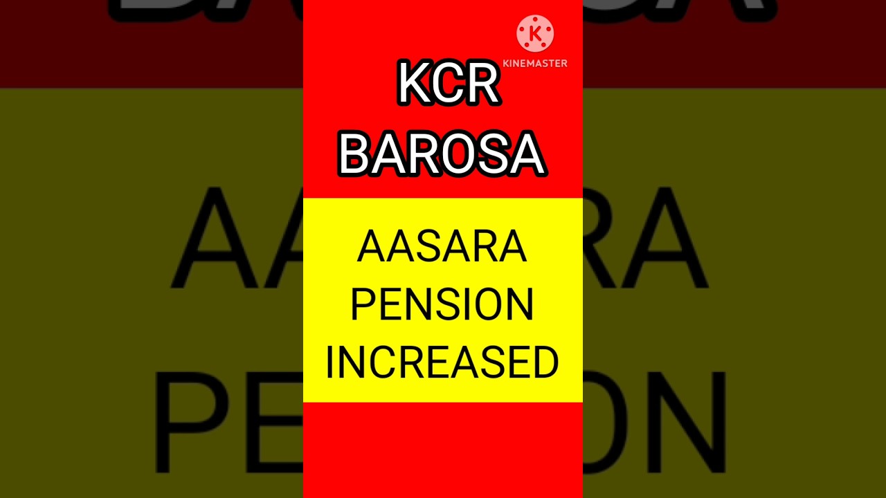 Aasara pension | KCR BAROSA | BRS BAROSA | 