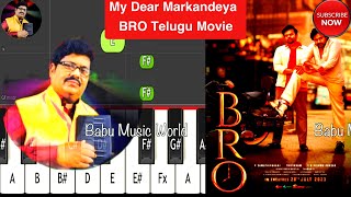 how to play My Dear Markandeya  BRO Telugu Movie Pawan Kalyan Sai Dharam Tej  Thaman S BABUKEYBOARDS