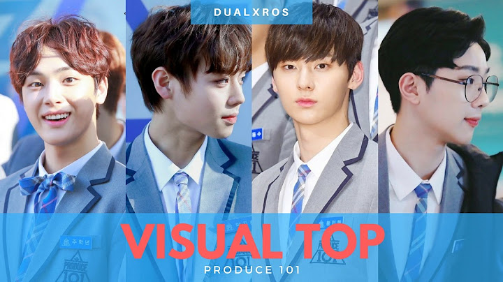 Park jhoon in the produce 101 top visual episode outfit năm 2024
