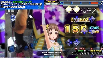 [DDR A] Twin memories W [Single-EXPERT] SHUFFLE回転プレイ by DDR-KOJI