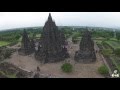 Prambanan Temple Java, DJI Phantom go pro drone view