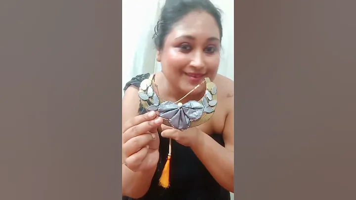 DIY Necklace with waste materials. #youtubeshorts #shorts #bestoutofwaste #diy