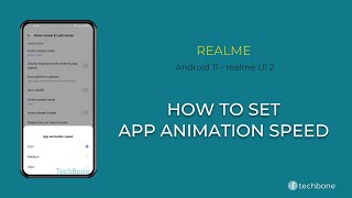 How to Set App Animation Speed - realme [Android 11 - realme UI 2] screenshot 3