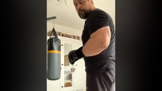 Martial Arts Training on the Punching Bag Day 3
