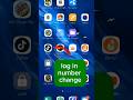 log in number change TikTok #tiktok