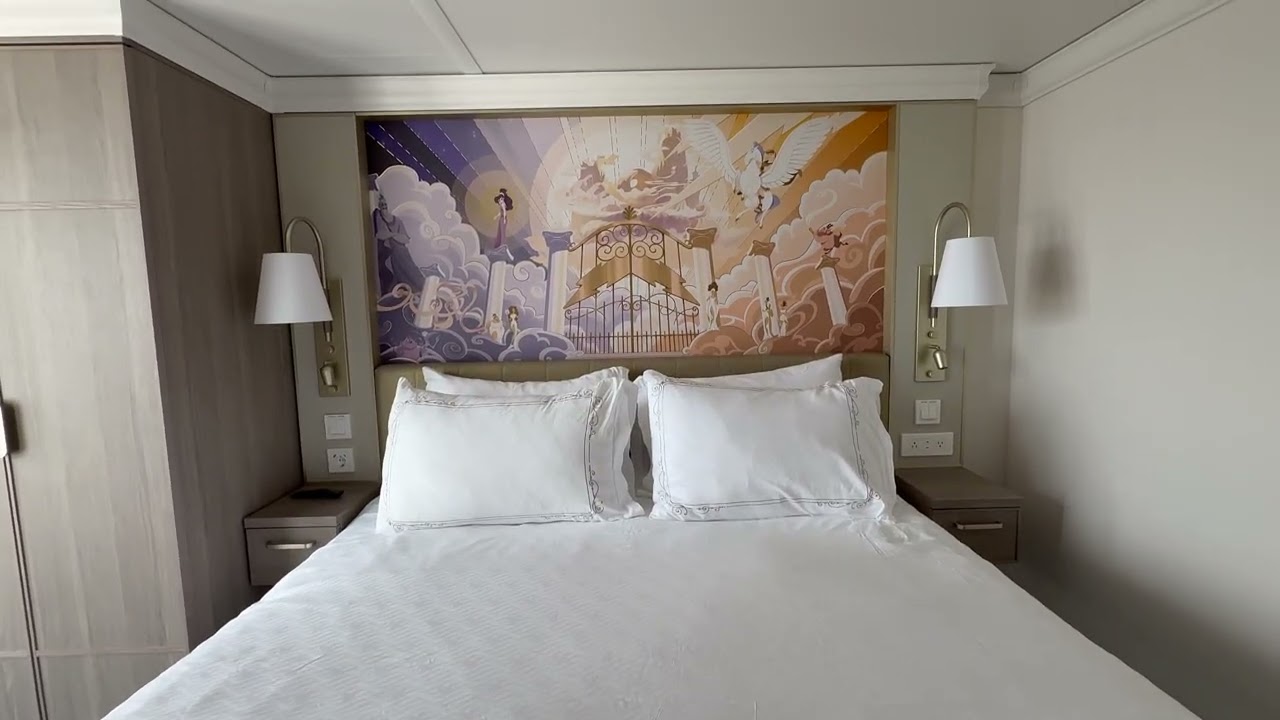 Disney Destiny Stateroom 6696 Tour | 4E - Deluxe Family Oceanview Stateroom with Veranda