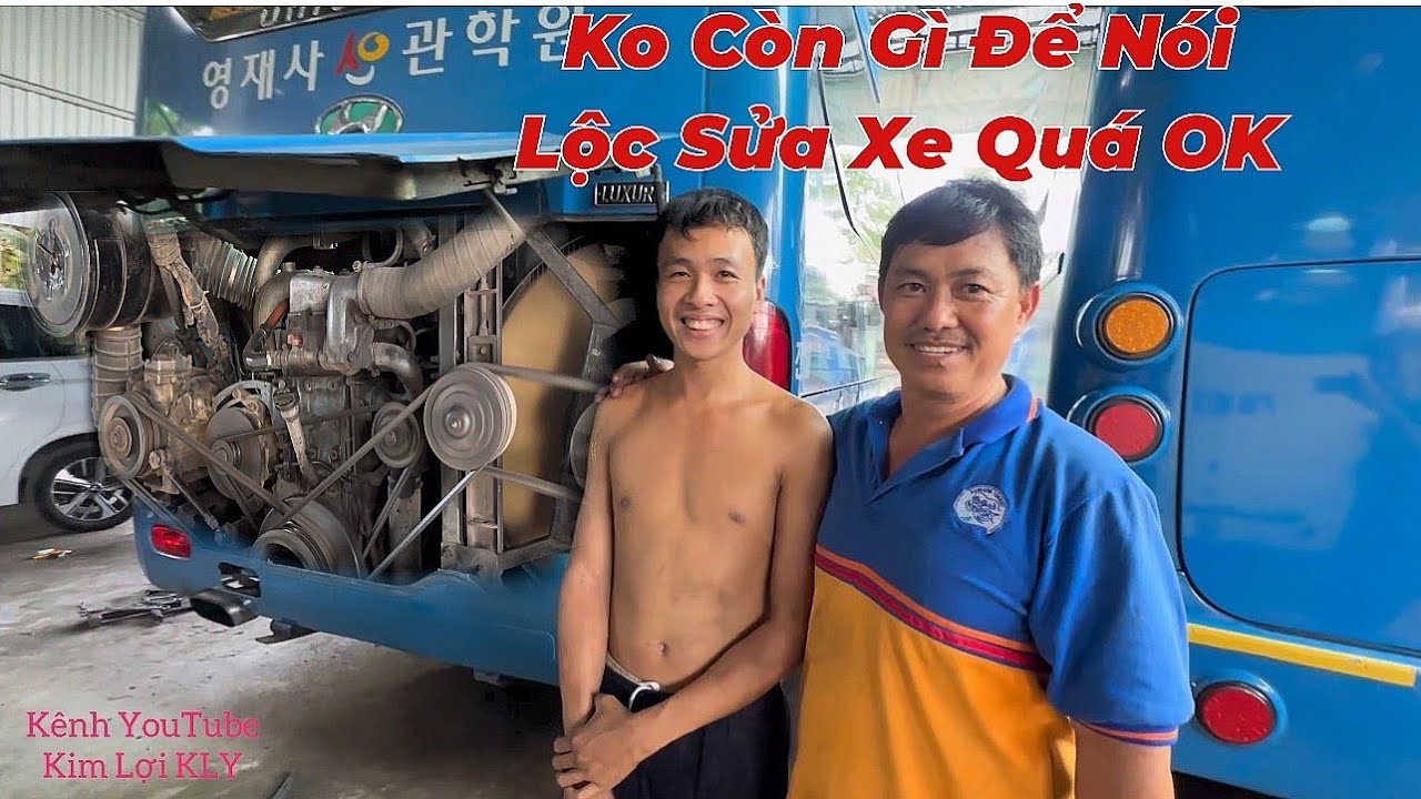Lộc Tới Bến Tre Sửa Xe HYUNDAI 47 Chổ Sửa Xong Chủ Xe Chỉ Nói Lộc Sửa Quá OK !