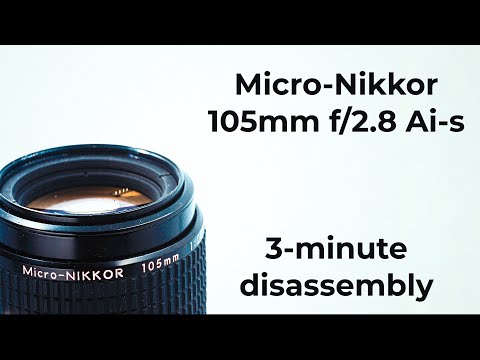 Micro-Nikkor 105mm f/2.8 : Disassembly : Lens repair : Nikon - YouTube