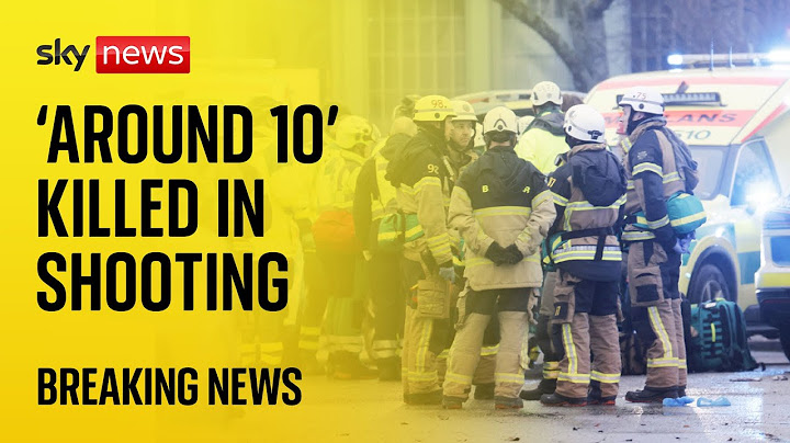 'Some 10 people' dead in Swedish shooting attack