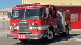 LAFD Light Force 35 & Rescue 35 (All Reserves) Responding