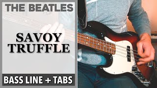The Beatles - Savoy Truffle /// BASS LINE [Play Along Tabs]
