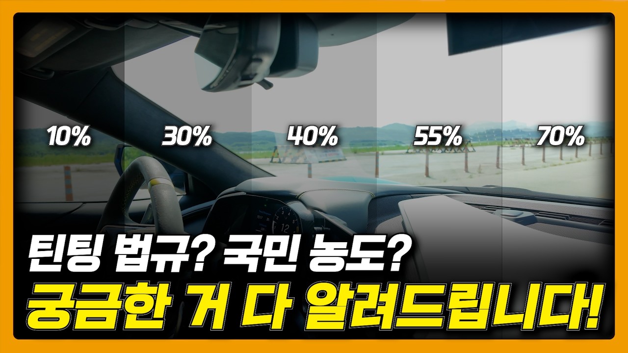 차량 썬팅 농도에 관한 법률, 어차피 단속 안 하는데 왜 있냐고요?｜틴팅 농도에 관한 이야기