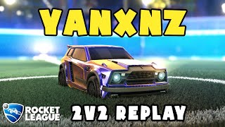 yanxnz Ranked 2v2 POV #497 - yanxnz & diaz VS JG. & Reca - Rocket League Replays