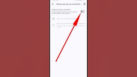 How to enable always use secure connections || Google Chrome Browser 2025#shorts #chrome