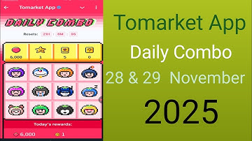 TOMARKET New Update Today |  28&29 Tomarket Combo Today | New Update To Market |