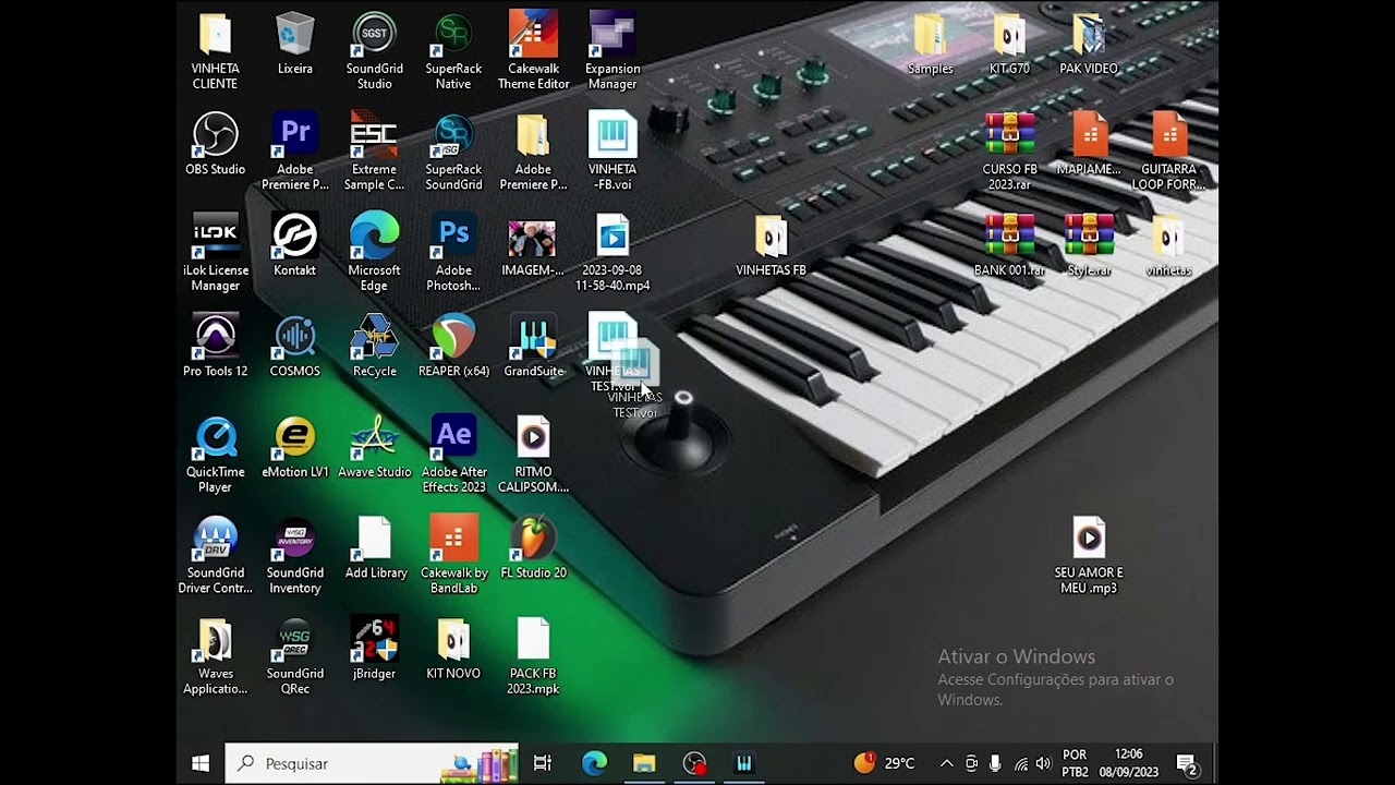 CRIANDO VINHETAS PARA TECLADO  MEDELIAKX10 USANDO GRANDSUITE