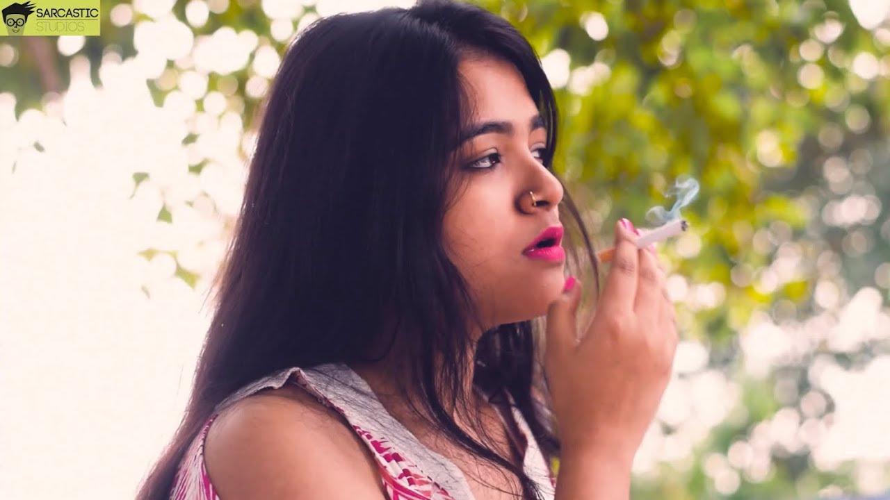 Indian girl smoking short film | sarcastic studio - YouTube