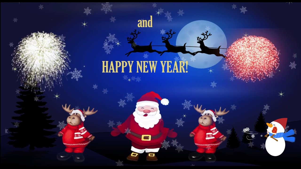 踊るサンタさん クリスマス動画 動くクリスマスカード Youtube