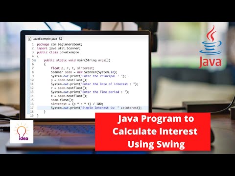 Java Program to Calculate Interest using Swing | Java Project