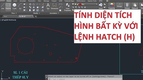 Tính diện tích với lệnh Hatch (H) Autocad/ Calculate area with Hatch command