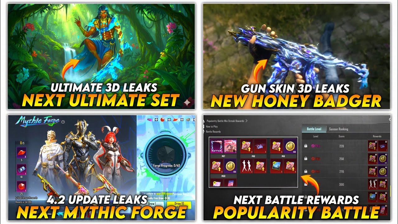 🔴 NEW HONEY BADGER SKIN 😱 | NEXT ULTIMATE SET 4.2 | NEXT MYTHIC FORGE & POPULARITY BATTLE 4.2 🔥