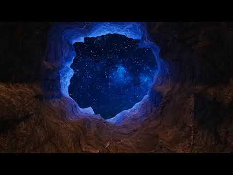 Copyright free video / Night star sky