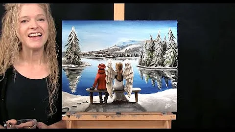 Learn How to Draw and Paint "ANGEL BY YOUR SIDE" w...