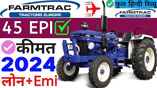 Farmtrac 45 Tractor 2024🔥Price specification On Road price Loan EMI full detail Review Resimi