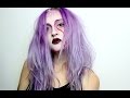 Quick Purple Halloween Makeup