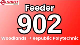 SMRT Feeder Bus Service 902 | Hyperlapse & Route Visual