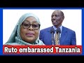 Moment of Shame as Ruto Embarassed in Tanzania,Samia lectures Ruto for lying live on Camera today