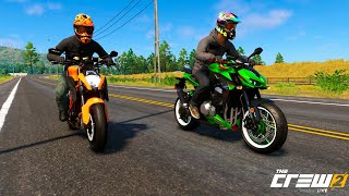 GREAT HIGH-POWERED RIDE! - Kawasaki Z1000 - KTM 1290 | The Crew 2 Online screenshot 1