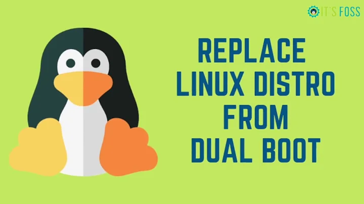 Replace One Linux Distribution With Another From Dual Boot [Keep Home Partition]