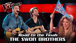 Energetic Country Rock BROTHER DUO rock out on The Voice stage! | Road to The Voice Finals