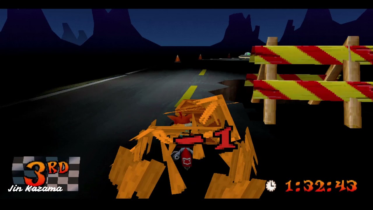 Crash Bandicoot 3 Warped Level 28 Area 51 (Gem & Relic)