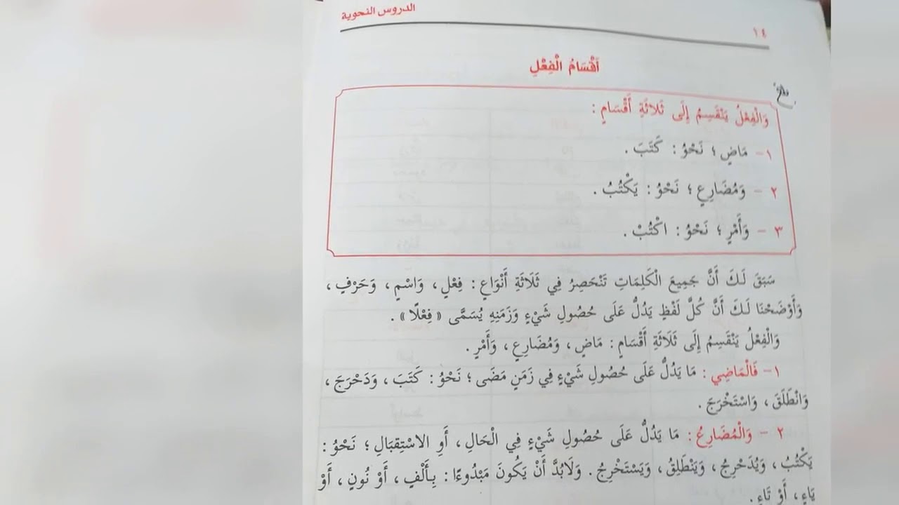 الدروس النحوية . المستوى الأول: الدرس 02
