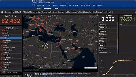 Johns Hopkins Researchers Create Interactive Map Tracking Global Coronavirus Cases
