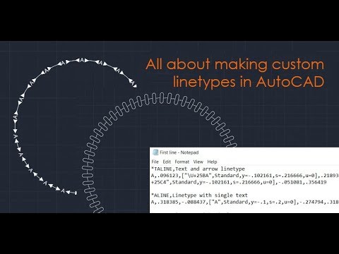 Video: How To Create Your Own Line Type In AutoCAD